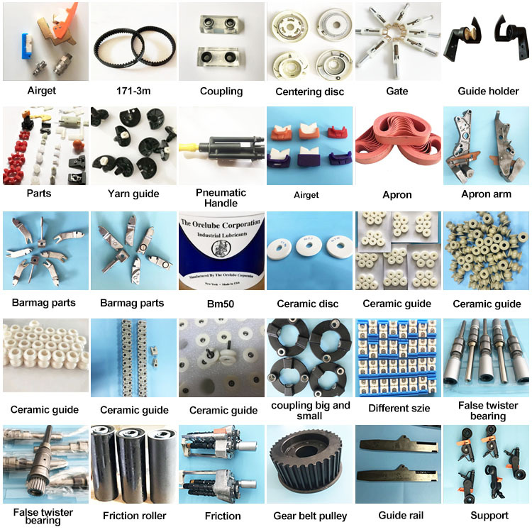 yarn guide for barmag textile texturizing machine spare parts